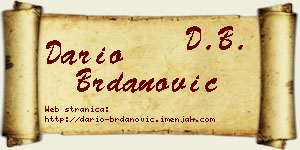 Dario Brdanović vizit kartica